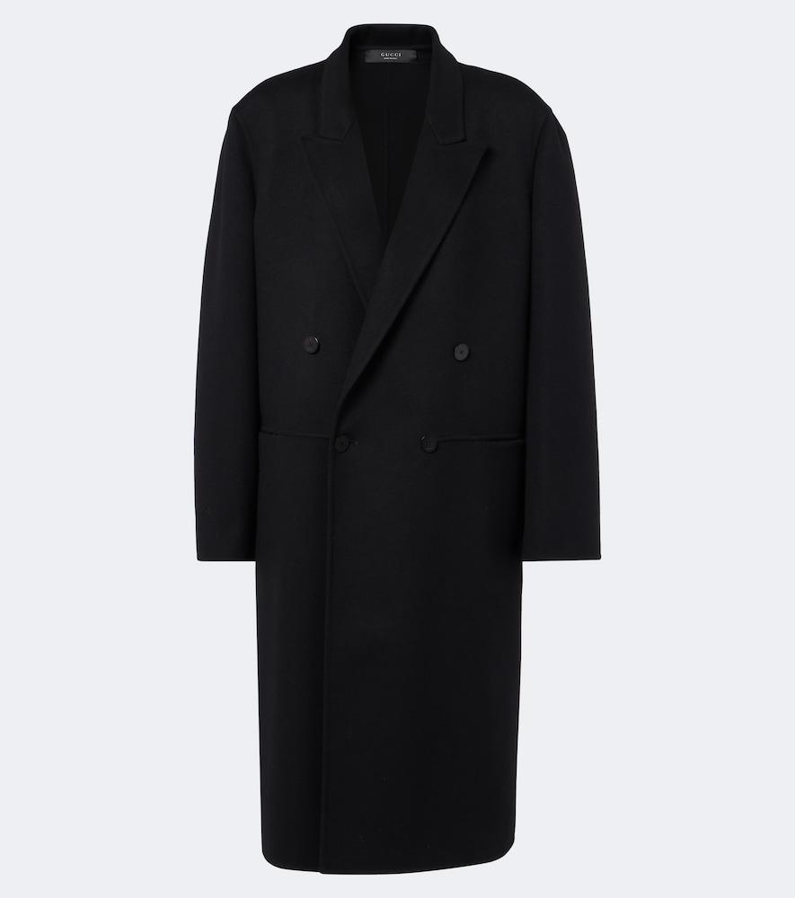 gucci double-breasted wool coat