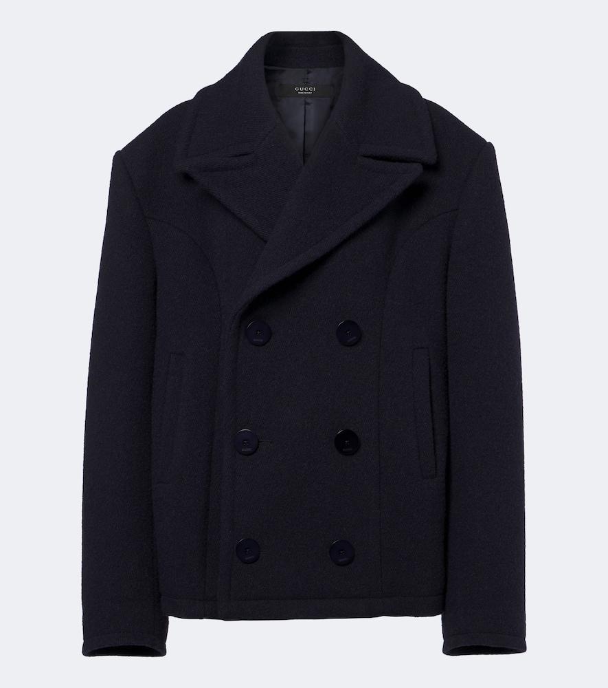 gucci double-breasted wool jacket