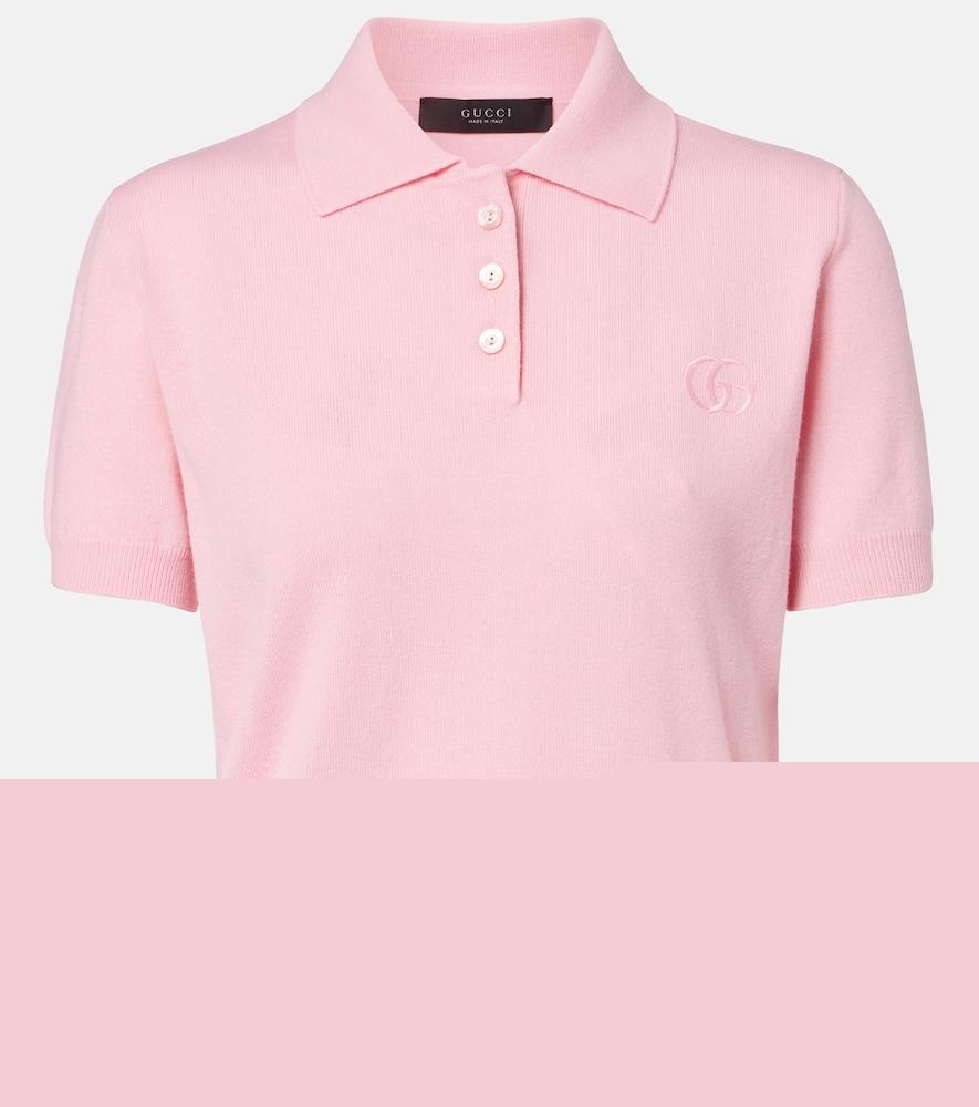 gucci double g wool polo shirt
