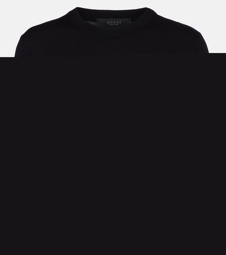 gucci double g wool top