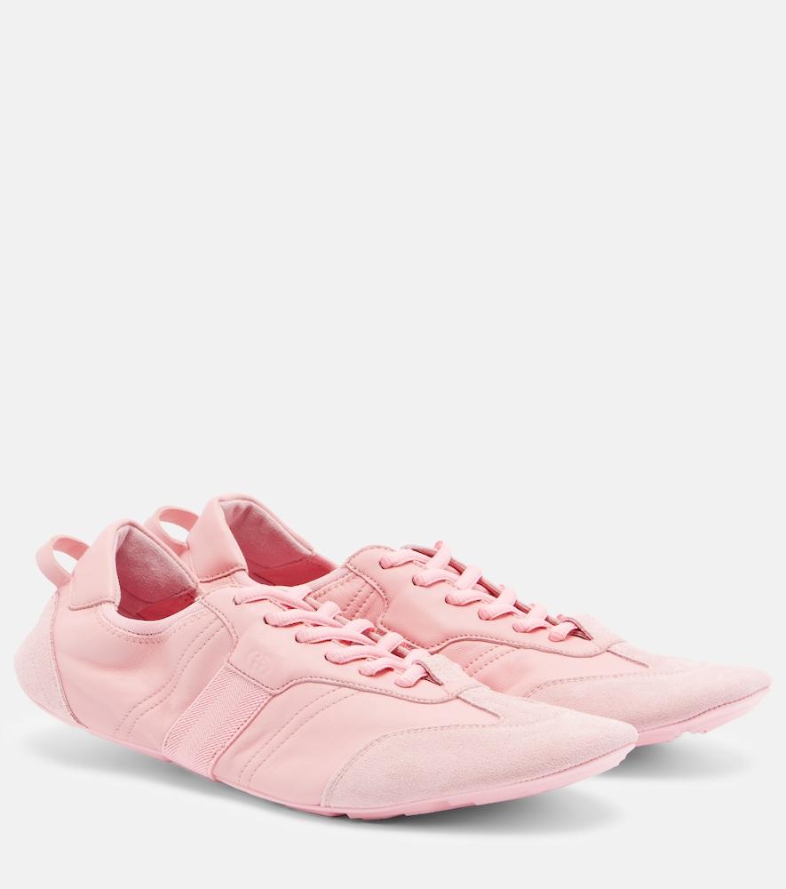 gucci flex leather sneakers