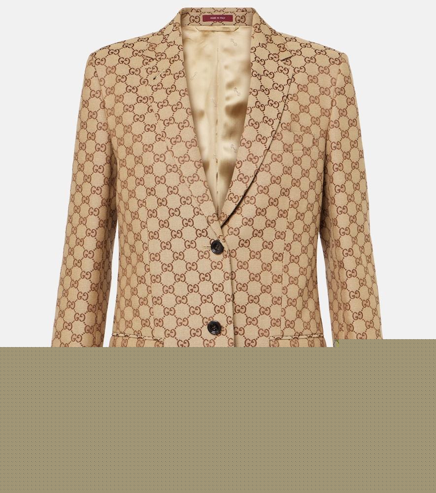 gucci gg canvas blazer