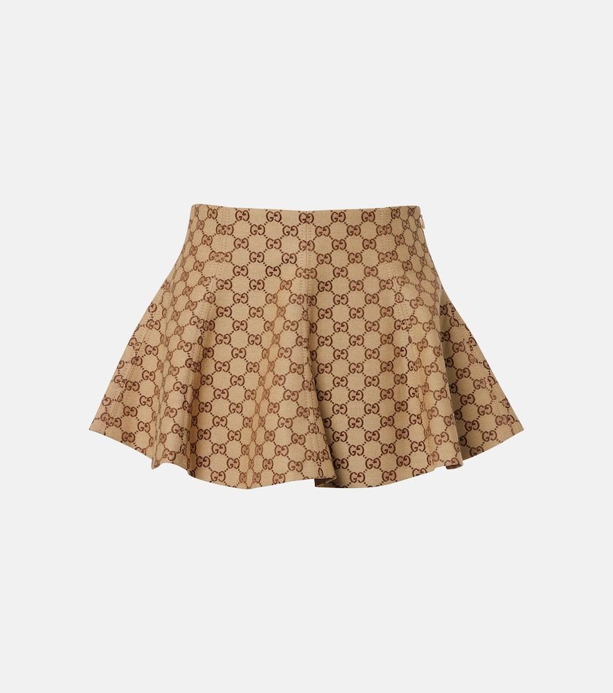 gucci gg canvas miniskirt