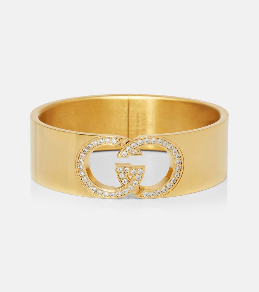 gucci gg crystal-embellished bangle
