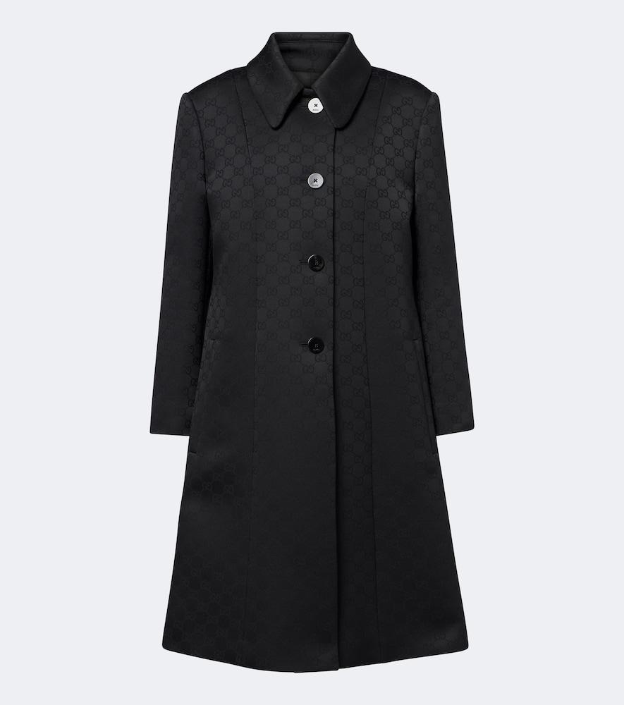 gucci gg jacquard coat