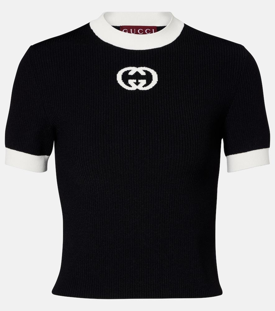 gucci gg knitted top