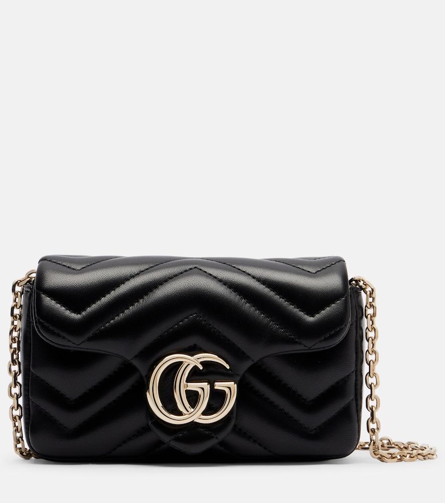 gucci gg marmont mini leather shoulder bag