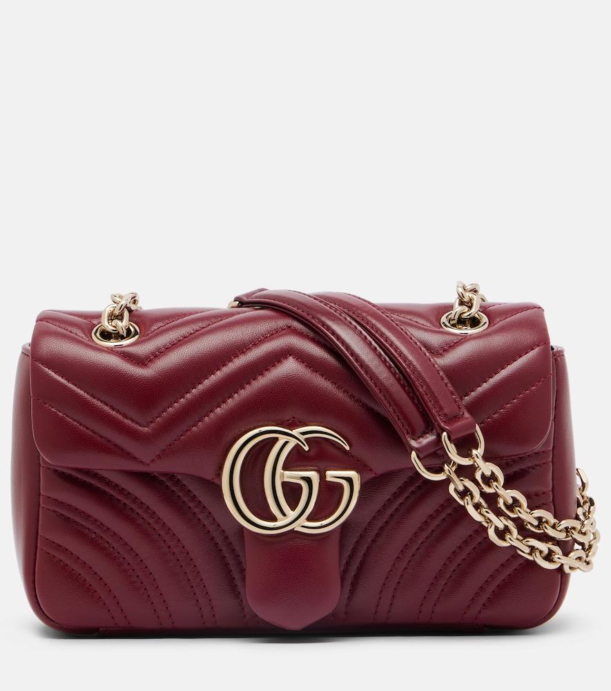 gucci gg marmont small leather shoulder bag