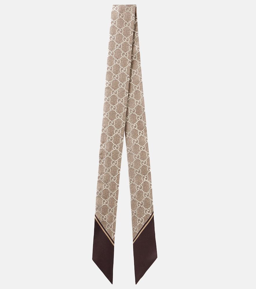 gucci gg silk scarf