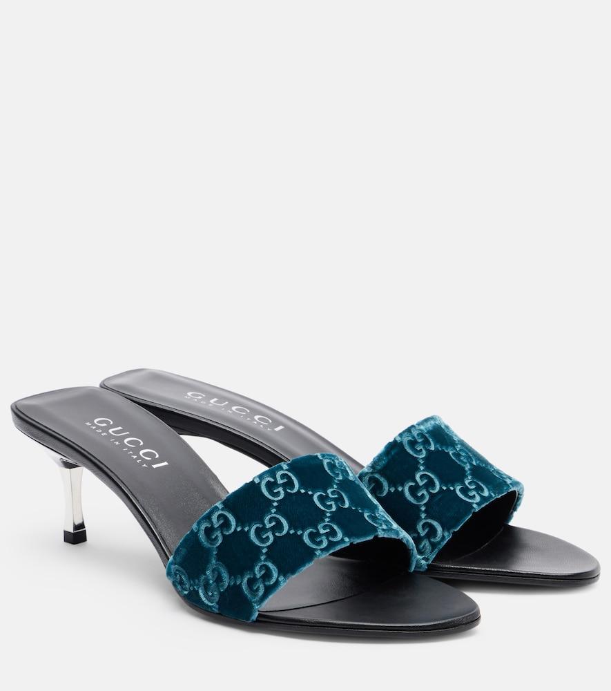 gucci gg velvet mules