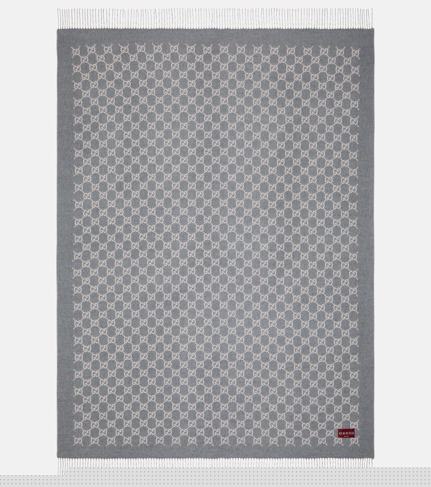 gucci gg wool and cashmere blanket