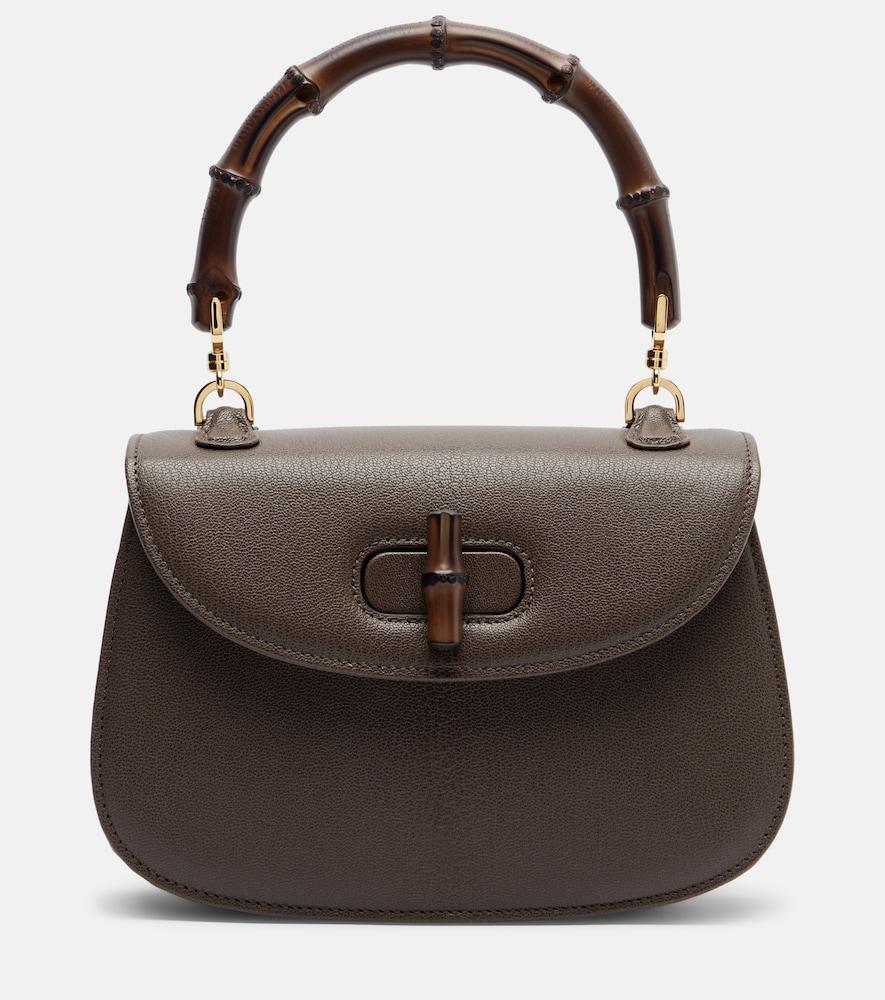 gucci gucci bamboo 1947 small leather top-handle bag