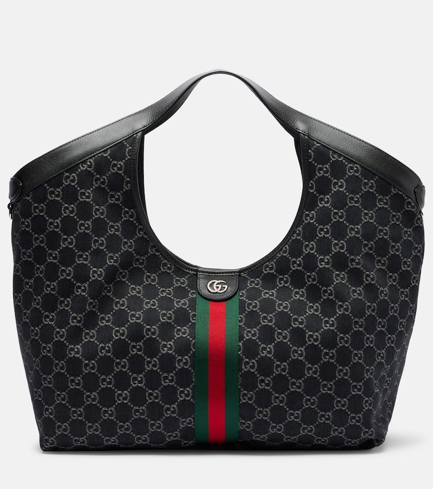 gucci gucci giglio large gg canvas tote bag