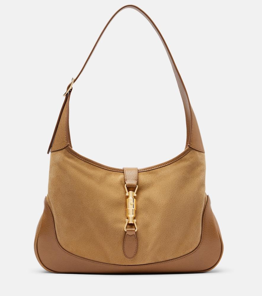 gucci gucci jackie 1961 medium suede shoulder bag