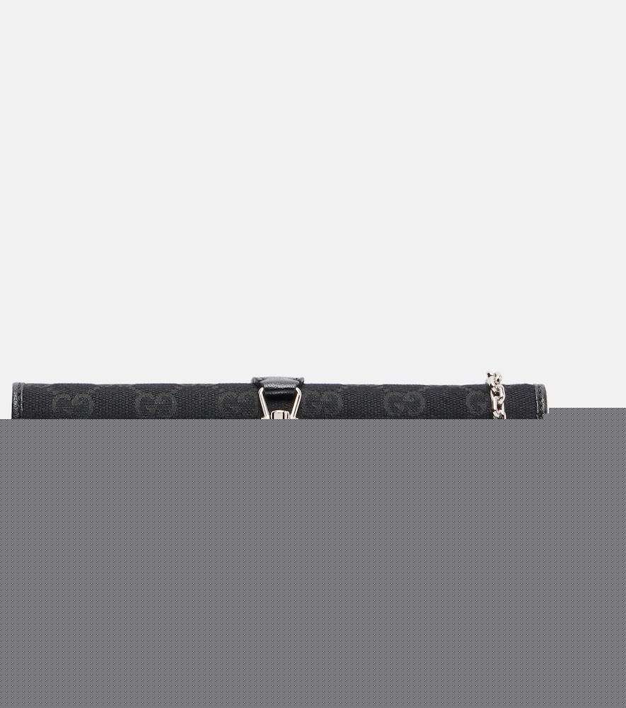 gucci gucci jackie gg canvas clutch