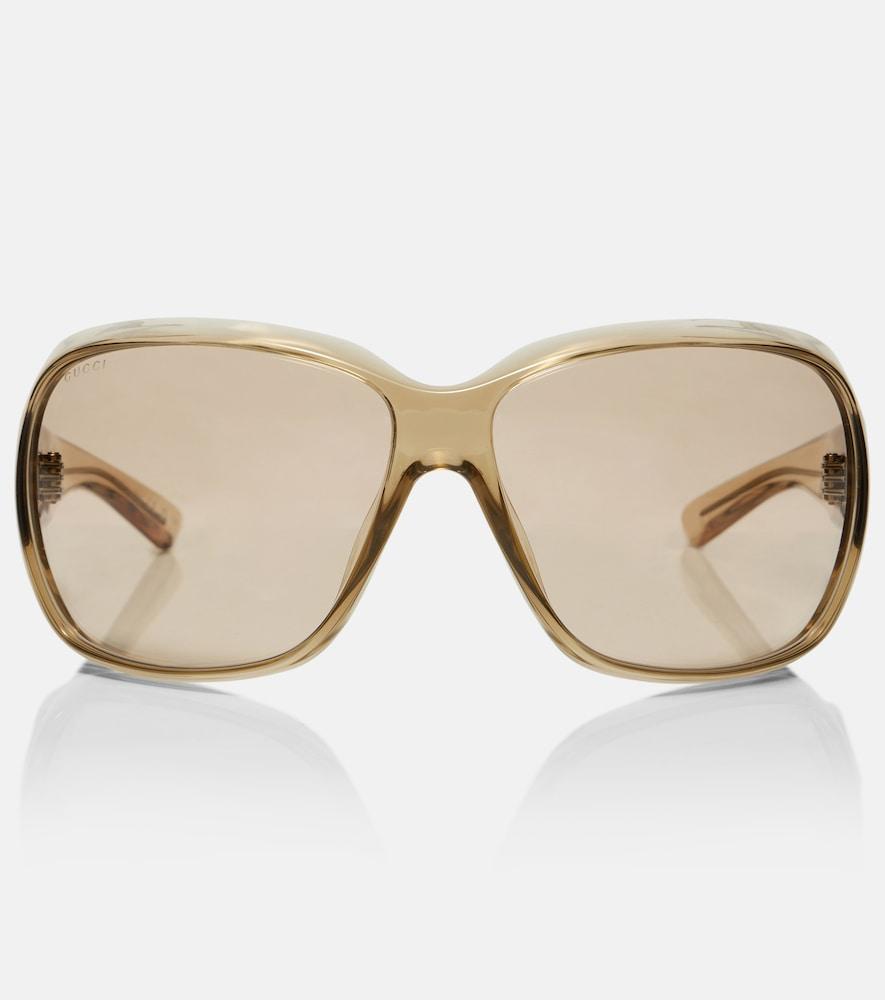 gucci gucci script square sunglasses