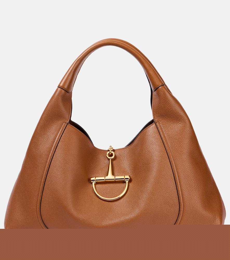 gucci gucci softbit large leather shoulder bag