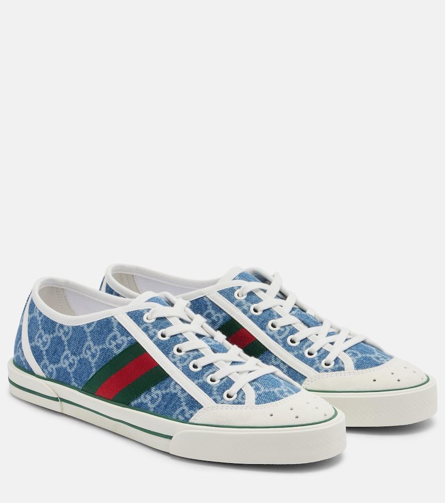 gucci gucci tennis 1977 gg denim sneakers