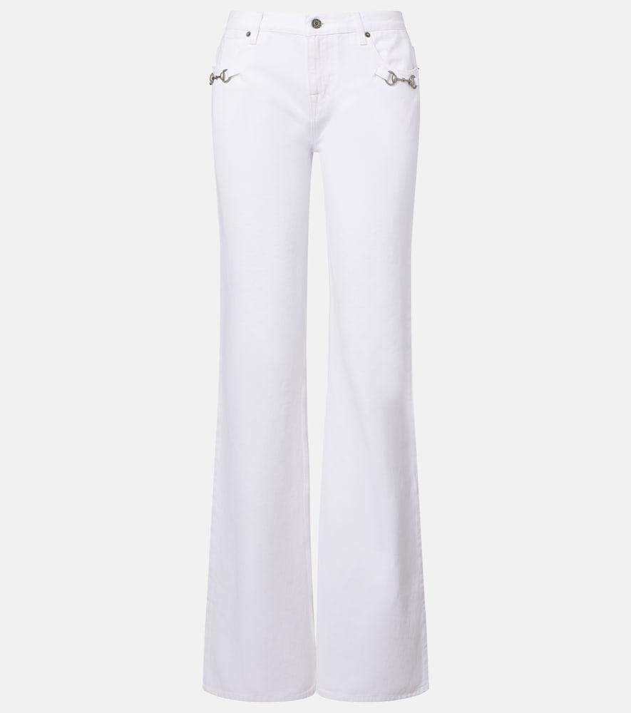 gucci horsebit flared jeans
