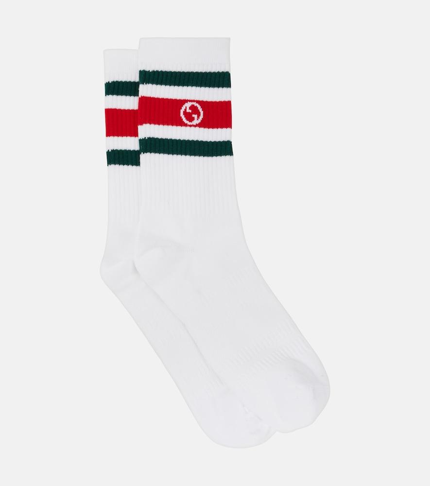 gucci interlocking g cotton-blend socks