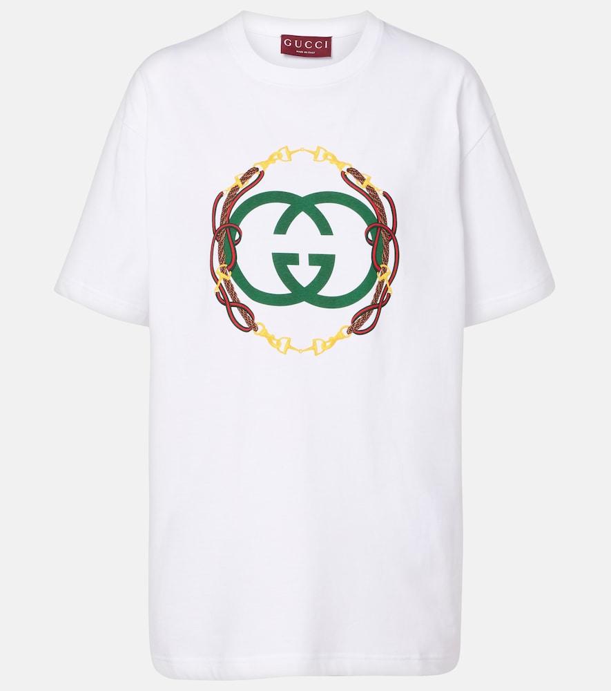 gucci interlocking g cotton jersey t-shirt
