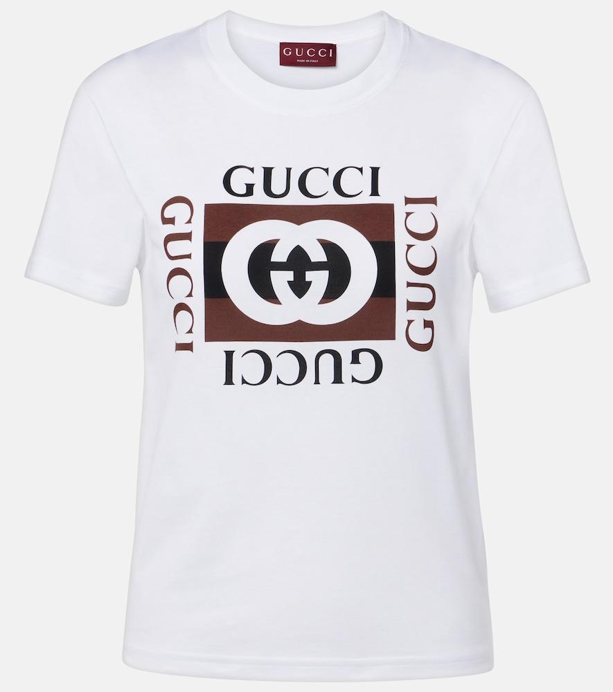gucci interlocking g printed cotton t-shirt