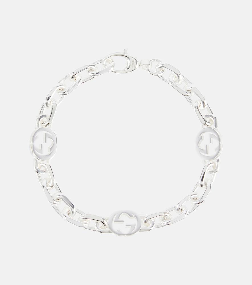 gucci interlocking g sterling silver bracelet