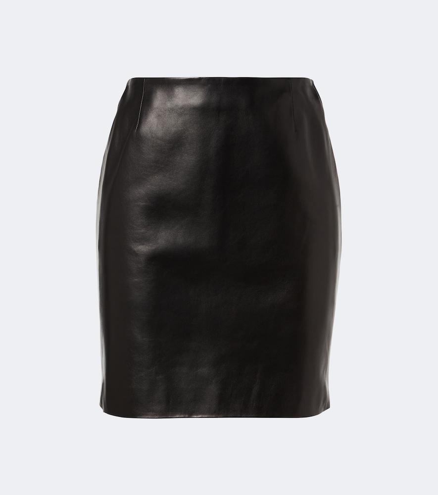 gucci leather miniskirt