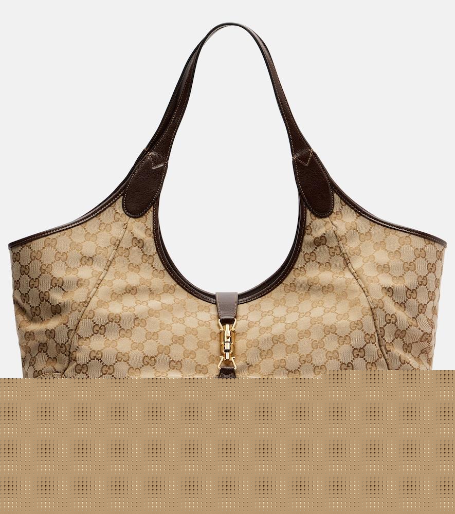 gucci mercato large gg canvas tote bag