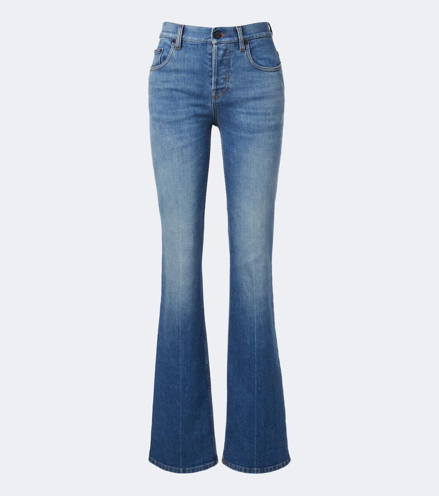 gucci mid-rise flared jeans