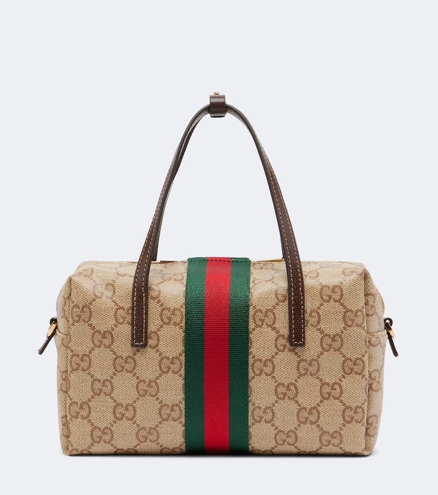 gucci mini gg canvas top-handle bag