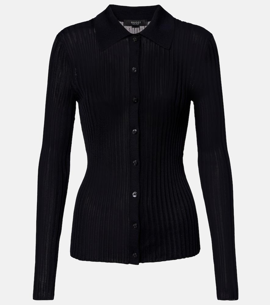 gucci ribbed-knit cardigan