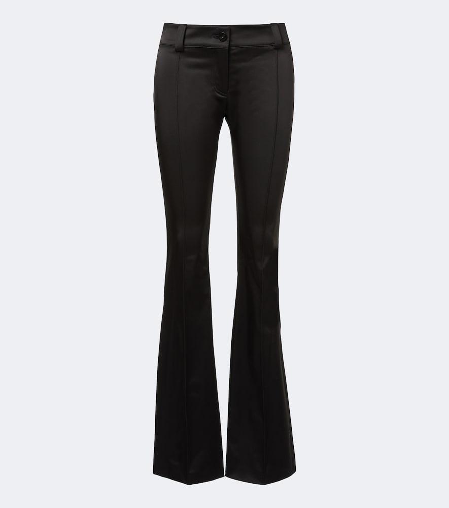 gucci satin flared pants