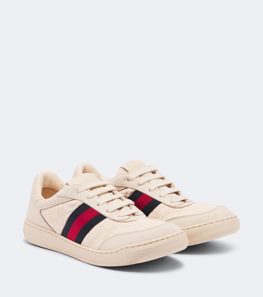 gucci screener web stripe sneakers