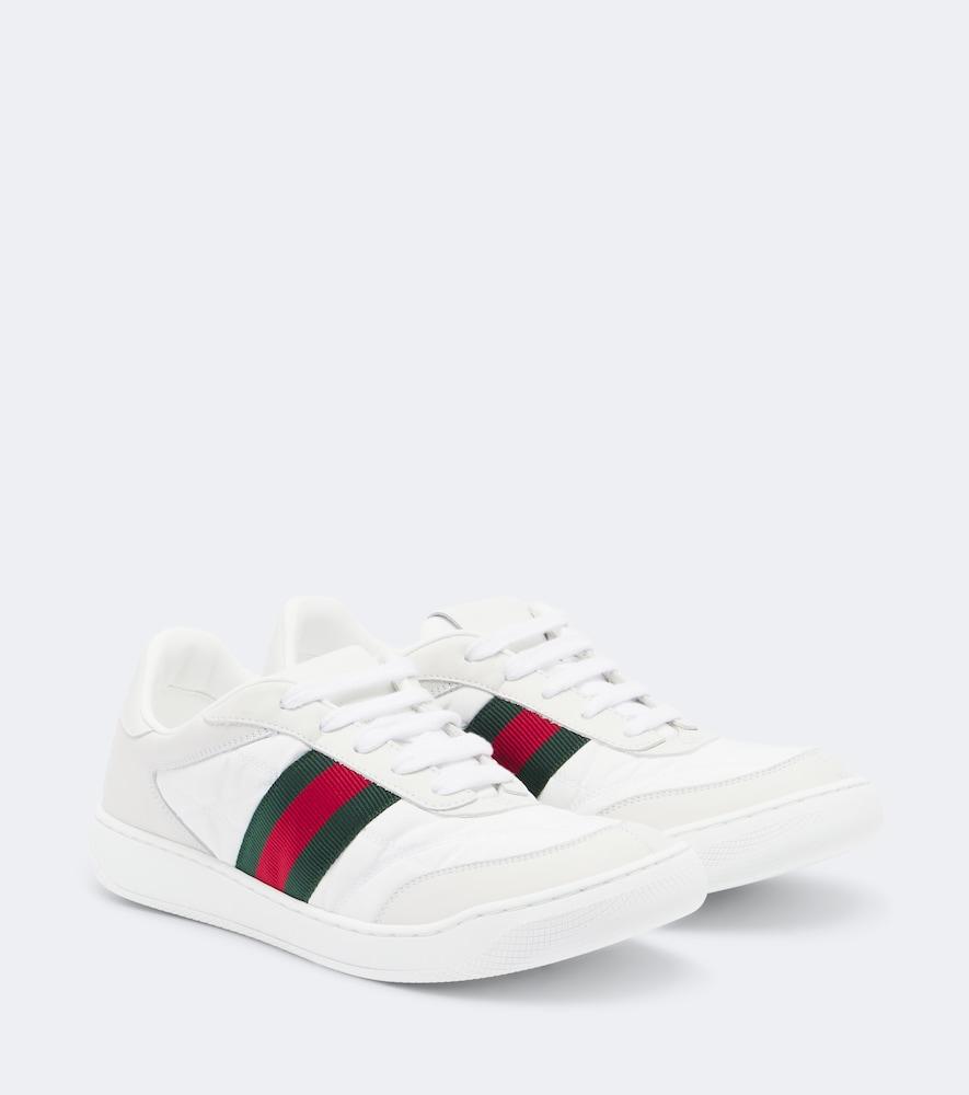 gucci screener web stripe sneakers