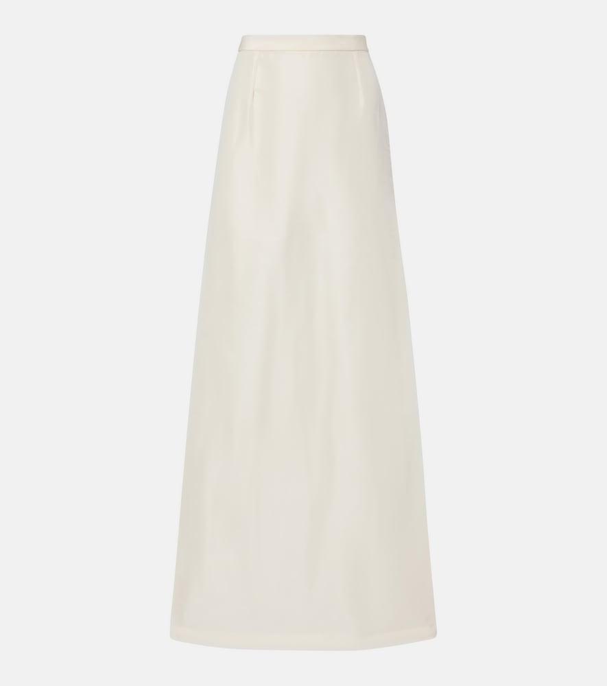 gucci silk faille maxi skirt