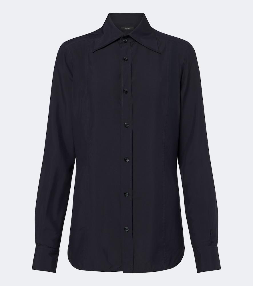 gucci silk poplin shirt