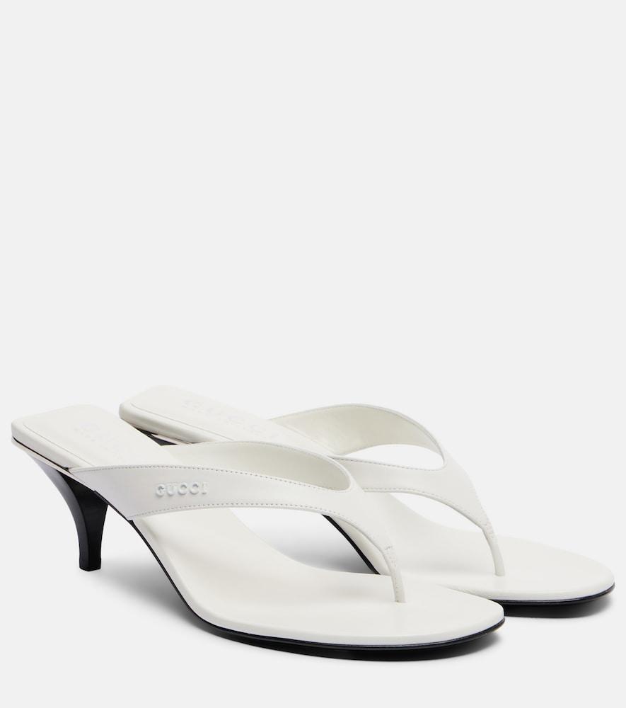 gucci vittoria leather thong sandals
