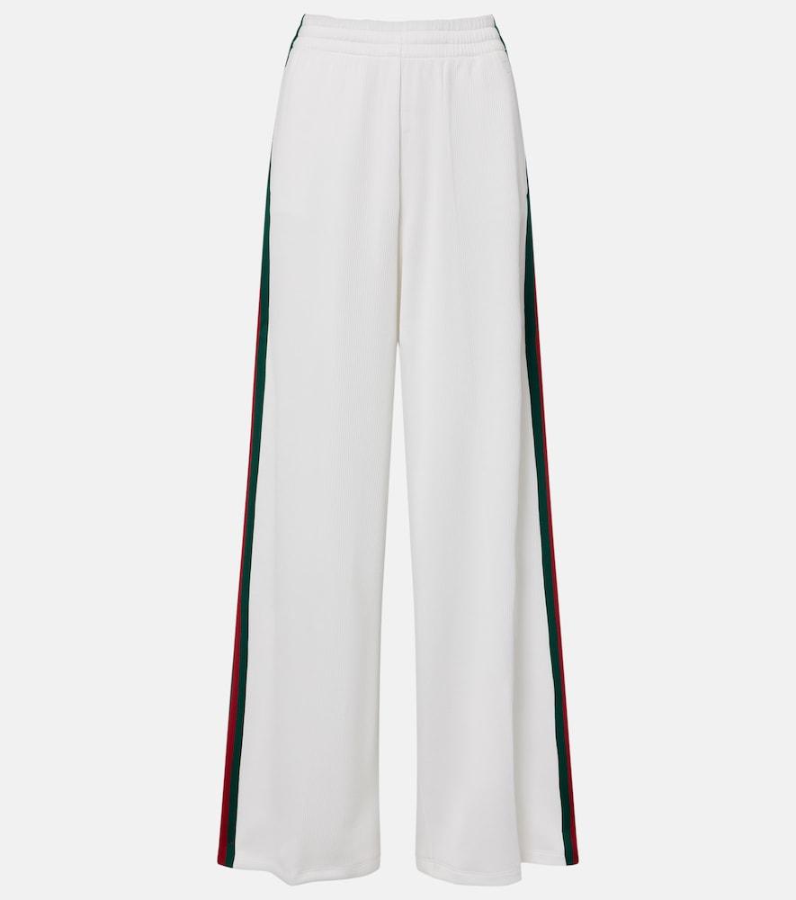 gucci web stripe jersey sweatpants