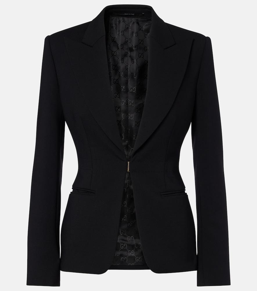 gucci wool-blend blazer