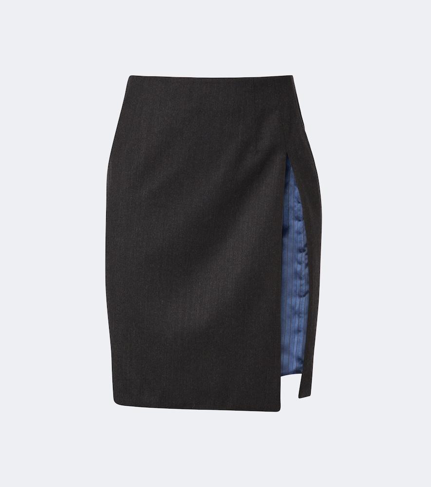 gucci wool-blend miniskirt