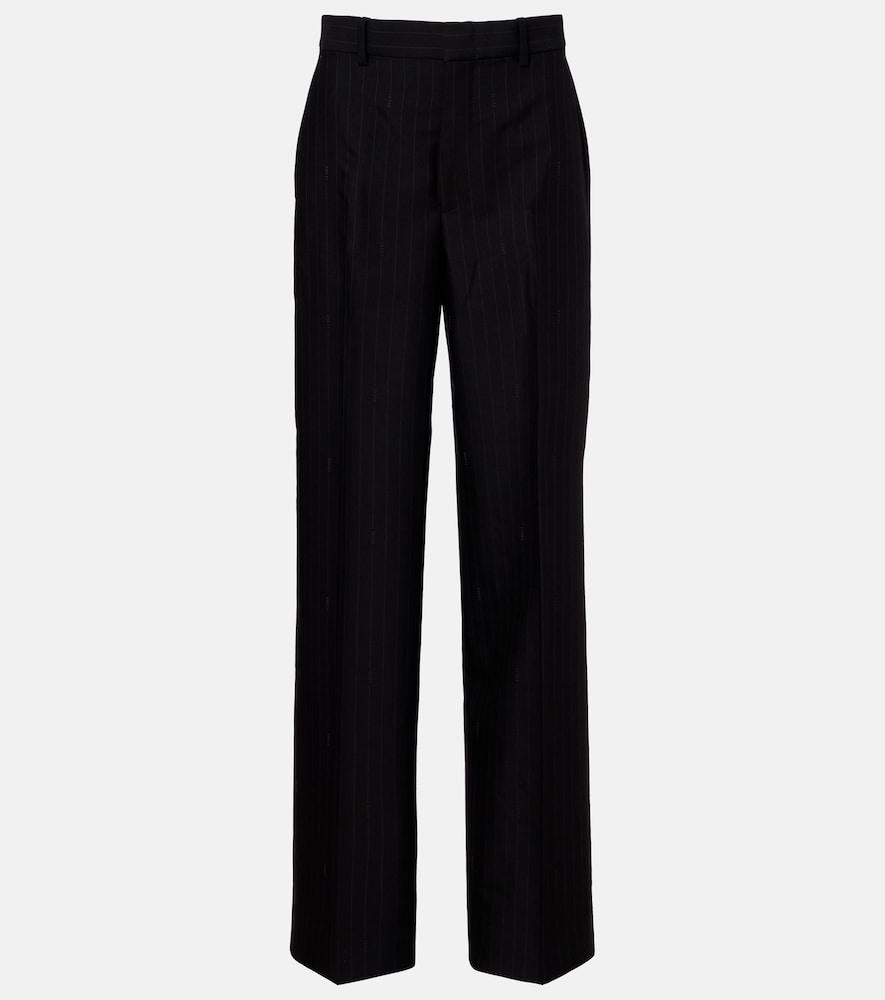 gucci wool wide-leg pants