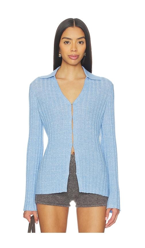 guest in residence breezy cardigan in baby blue. - size m (also in s, xs)