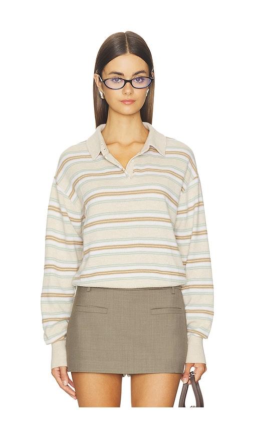 guest in residence collegiate stripe polo in multi. - size l (also in m, s, xs)