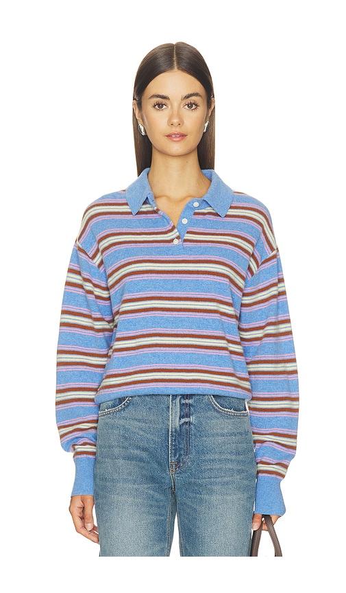 guest in residence collegiate stripe polo in multi. - size m (also in s)