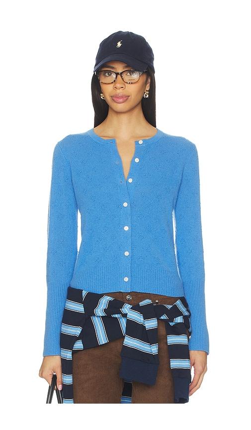 guest in residence compass jane cardigan in blue. - size m (also in xs)