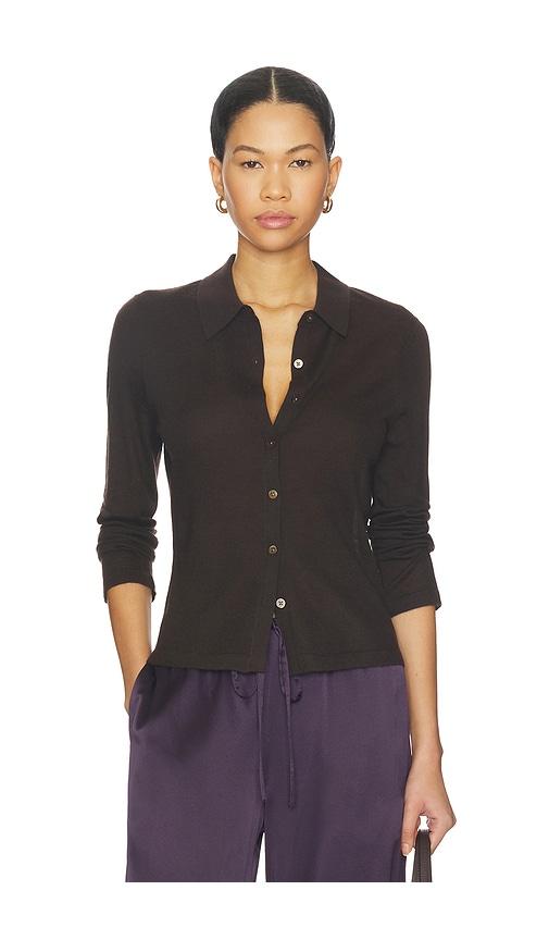 guest in residence ella shirt in brown. - size m (also in xs, s)