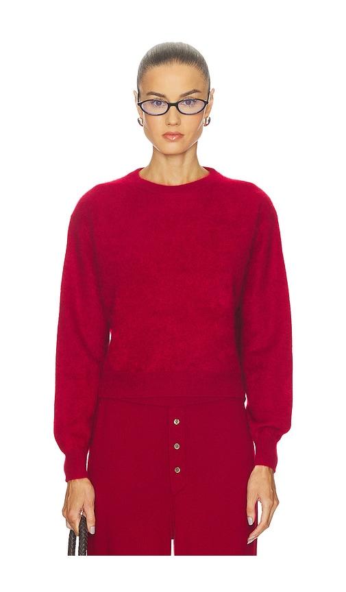 guest in residence grizzly crew sweater in red. - size m (also in xl)