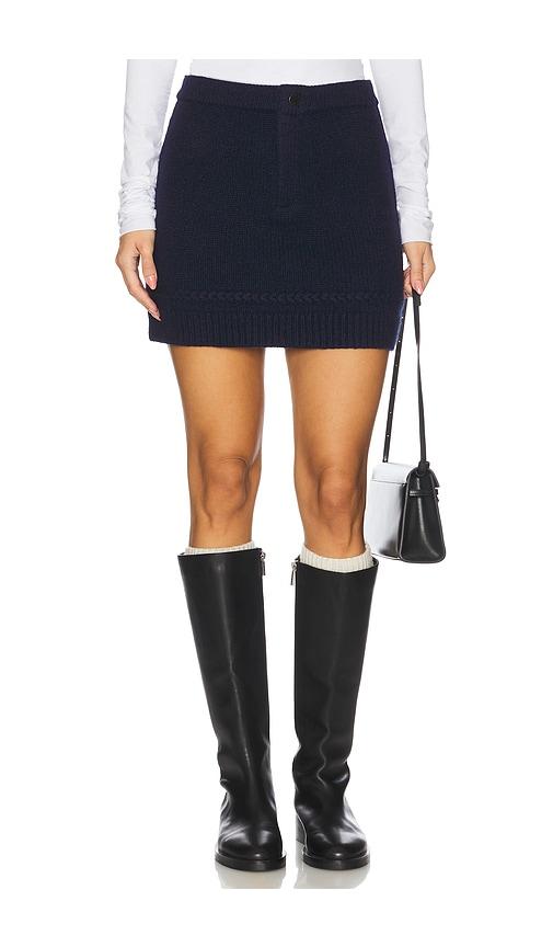 guest in residence jean mini skirt in navy. - size l (also in m, xl)