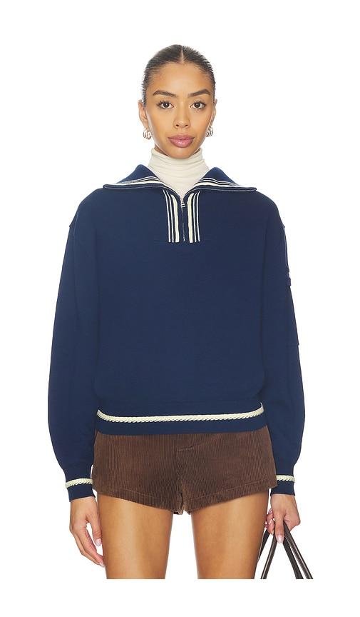 guest in residence jib polo in navy. - size l (also in xs)